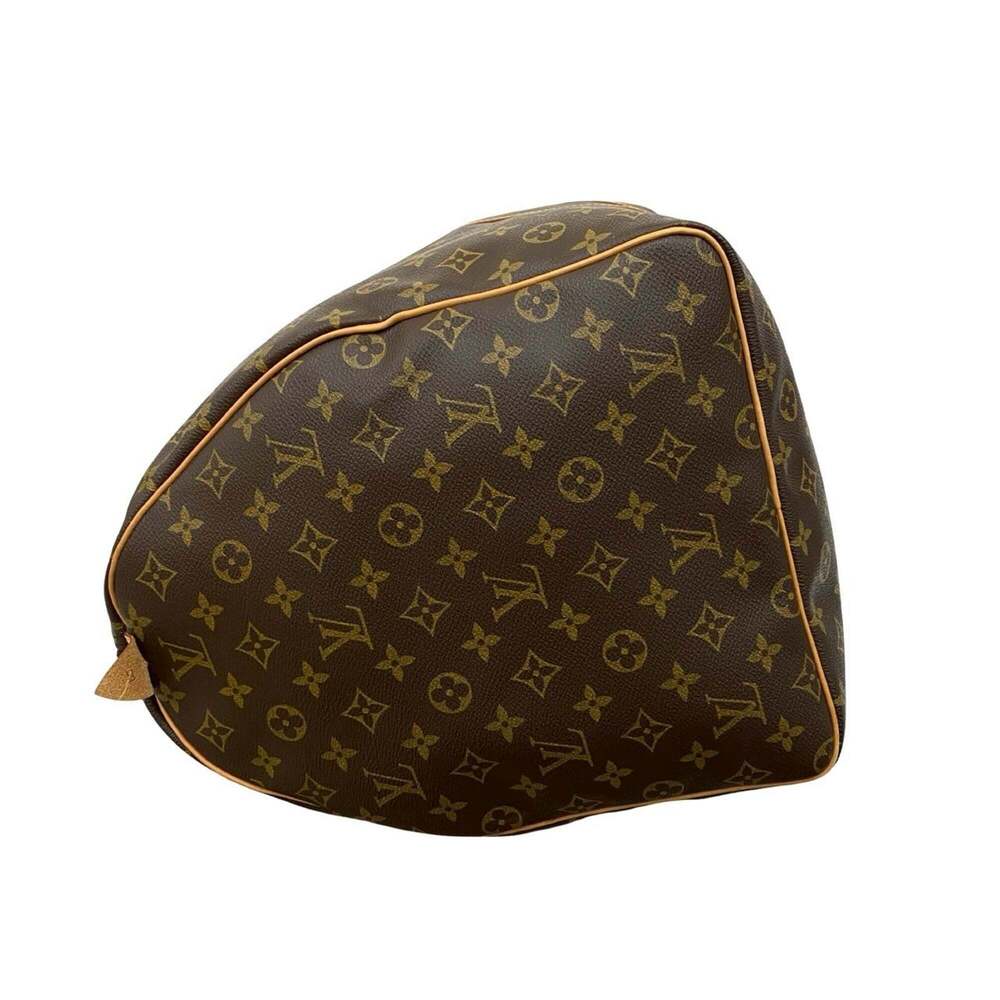 LOUIS VUITTON Vintage Brown Monogram Leather Keepall 60 Boston Bag - Picture 5 of 9